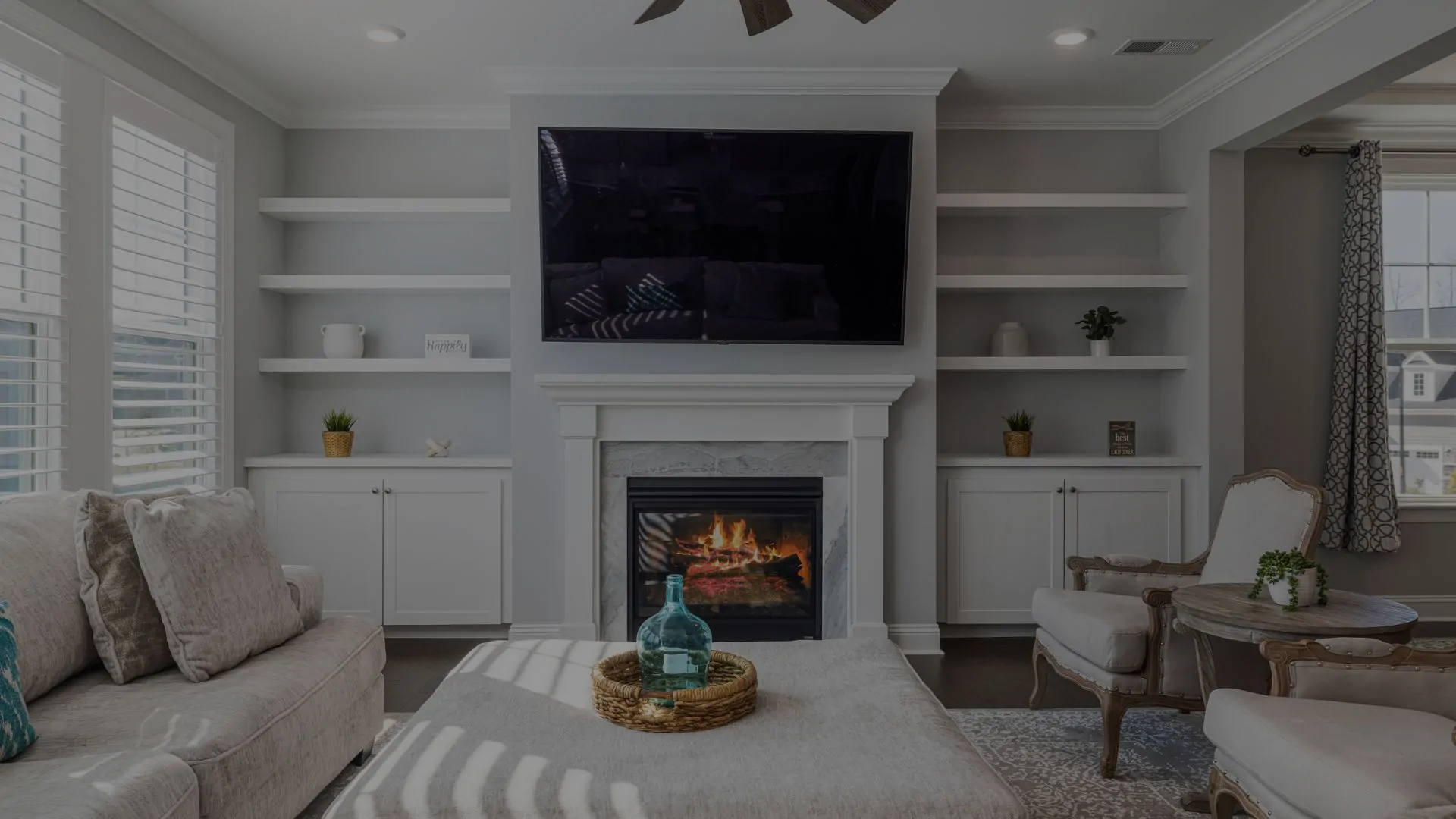 Clean organized home interior Roseville house cleaning