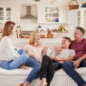family spending time together